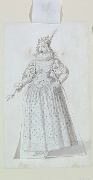 Tempe Restored, 1632 - Divine Beauty and the Stars, 1632 (brown ink & grey wash over graphite on paper)