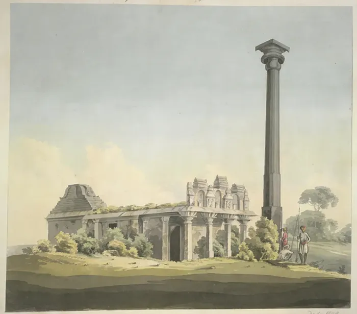 Framed Print : Temple. BL3280481 Temple; British Library, London, UK; (add.info.: Illustrator: [Anon]