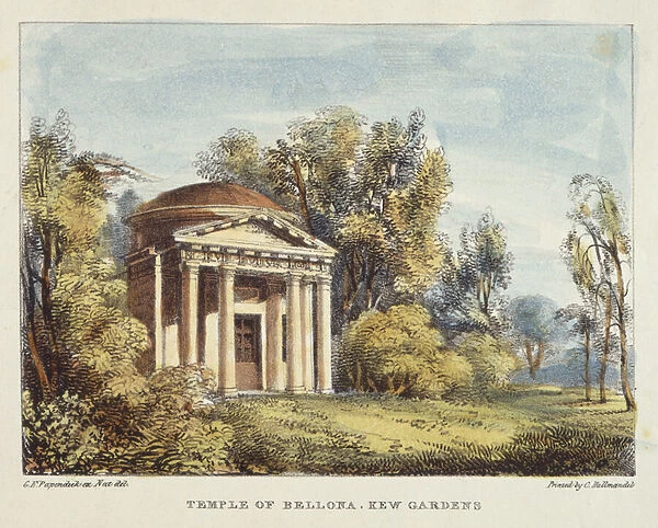 Temple of Bellona, Kew Gardens, plate 24 from Kew Gardens
