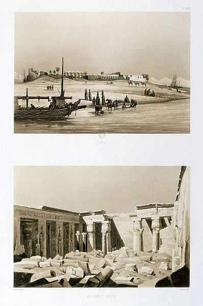 Temple of Luxor and Medinet Habu, 1841