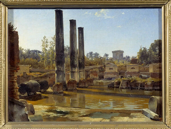 The temple of Serapis in Pozzuoli. Painting by Sylvester Feodosiyevich Shchedrin