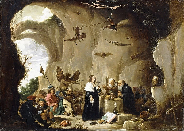 The Temptation of Saint Anthony, (oil on copper)