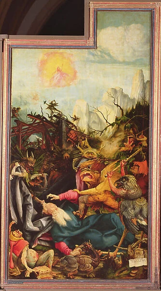 Temptation of St. Anthony, from the Isenheim Altarpiece, c. 1512-16 (oil on panel)