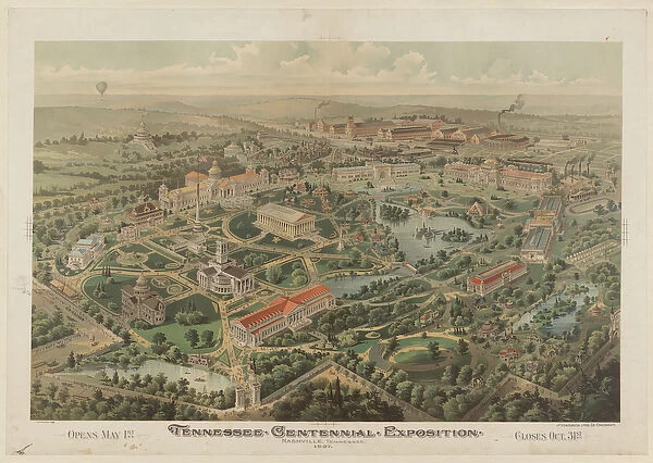 Tennessee Centennial Exposition, Nashville, Tennessee, 1897 (chromolithograph)