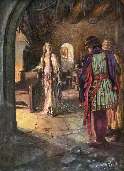 Tennyson, The Marriage Of Geraint (colour litho)