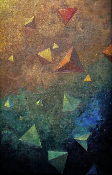 Tetrahedra, c. 1910 (oil on canvas)