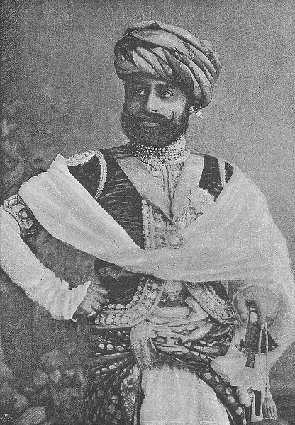 Thakore Sahib Waghji II Rawaji (engraving)