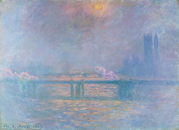 The Thames with Charing Cross Bridge, 1903 (oil on canvas)