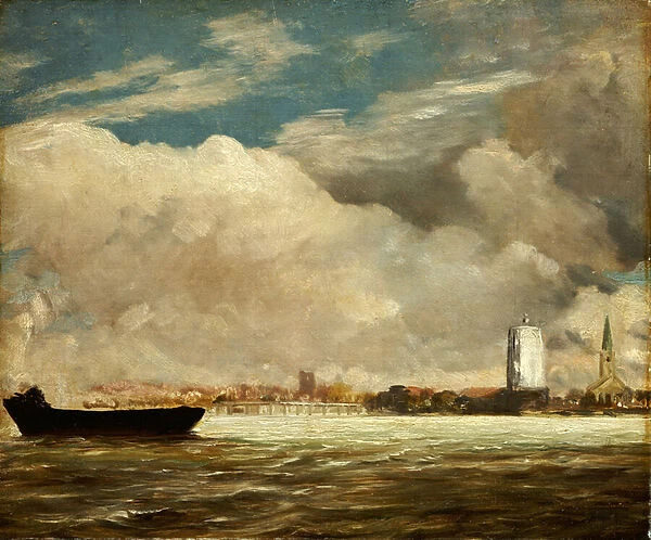 On the Thames near Battersea Bridge, c. 1816 (oil on canvas)
