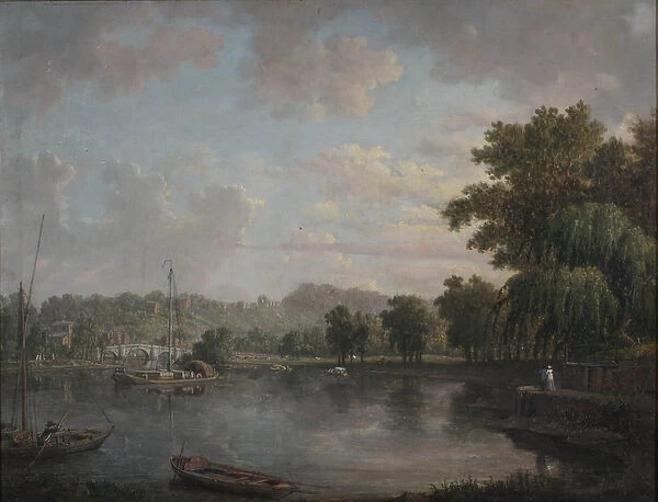 The Thames at Richmond, Surrey (oil on canvas)