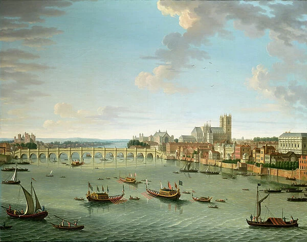 The Thames from the Terrace of Somerset House looking towards Westminster