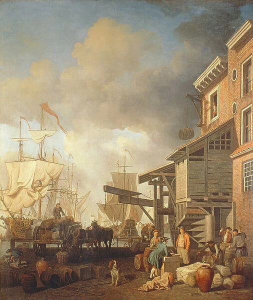 A Thames Wharf, c. 1750 s