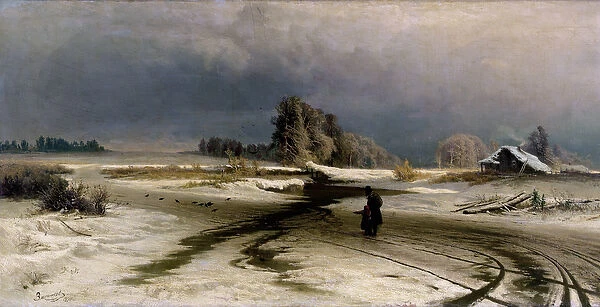 The Thaw, 1871 (oil on canvas)