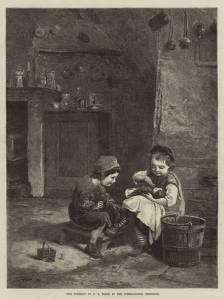 'The Patient, 'in the International Exhibition (engraving)