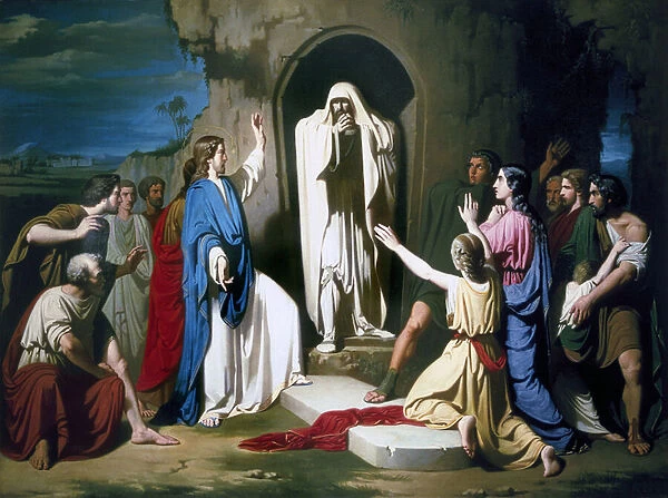 'The Resurrection of Lazarus 'Painting by Jose Casado del Alisal