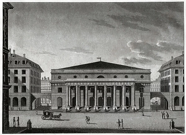 Theatre de l'Odeon, Paris, c.1790 (engraving)