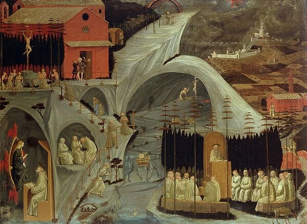The Thebaid, c. 1460 (oil on panel)