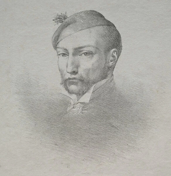 Theodore Gericault, (lithograph)