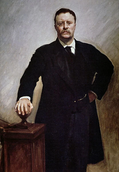 Theodore Roosevelt (colour litho)