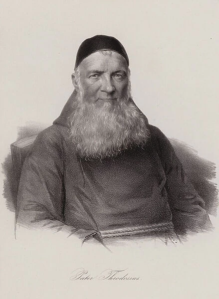 Theodosius Florentini, Swiss priest and social reformer (engraving)