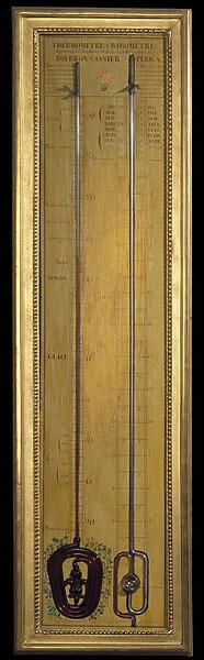 Thermometer barometer of Bourbon and Assier-Perricat around 1770, Paris, CNAM