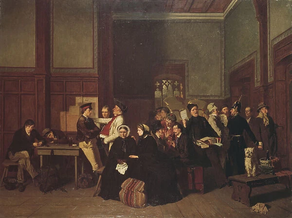 Third-Class Waiting-Room II, c. 1865 (oil on canvas)