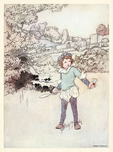 'This fair child of mine'frontispiece from 'A Revival - When Forty Winters Shall Besiege Thy Brow in The Songs and Sonnets of William Shakespeare, 1915