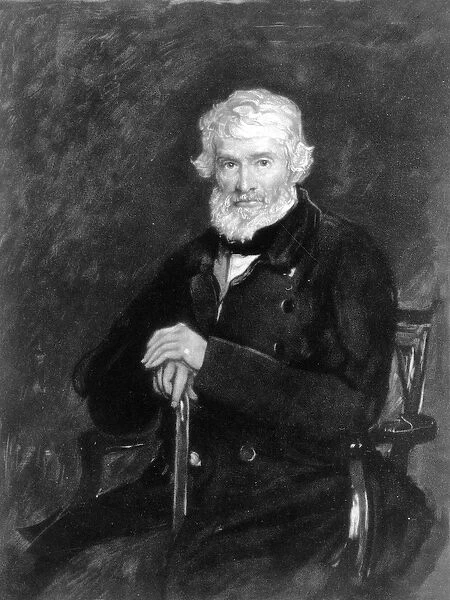 Thomas Carlyle (1795-1881) (litho) (b  /  w photo)