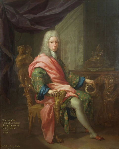 Thomas Coke (b. 1698) 1st Earl of Leicester (of the First Creation) (oil on canvas)