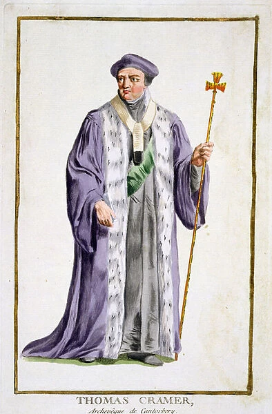 Thomas Cranmer (1489-1556) Archbishop of Canterbury (1533-56) from