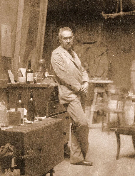 Thomas eakins in his study, 1889 (photo)