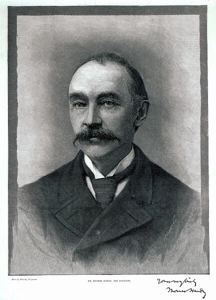 Thomas Hardy, 1892 (engraving)