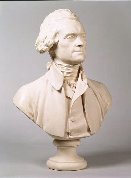 Thomas Jefferson (1743-1826) 1789 (plaster)