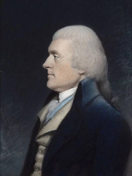 Thomas Jefferson, 1797 (pastel on grey paper)