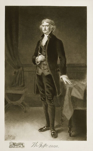 Thomas Jefferson, 3rd President of the United States of America, 1884, pub