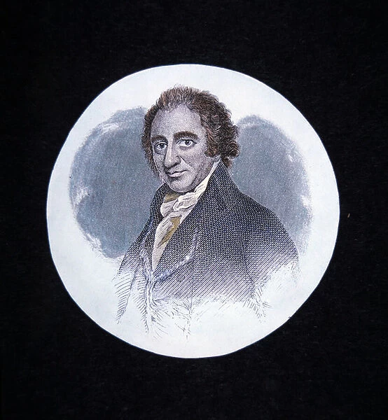 Thomas Paine (colour litho)