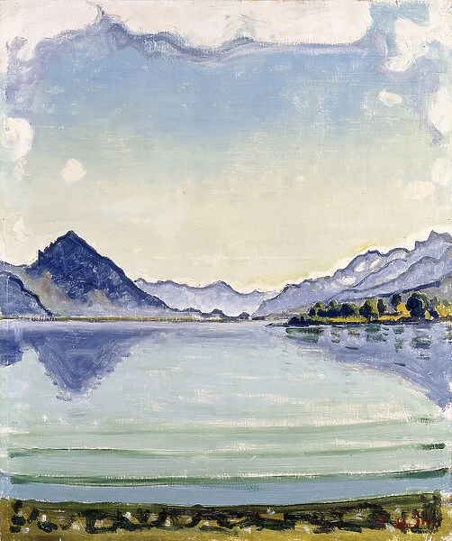 Thunersee at Leissingen, 1909 (oil on canvas)