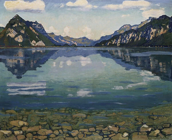 Thunersee with Reflection, 1904 (oil on canvas)
