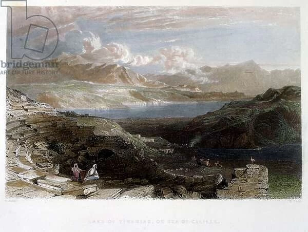 Tiberius (Galilee), in Palestine. c. 1837 (watercolour)