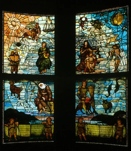 Tiffany Glass Windows, 1918