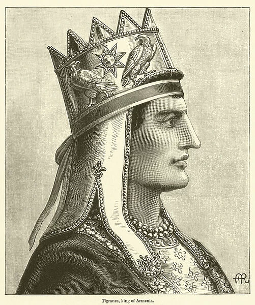 Tigranes, king of Armenia (engraving)