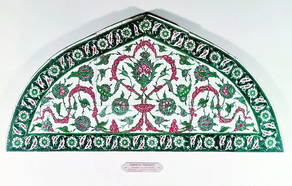 Tiled lintel, from Istanbul, Turkey (faience)