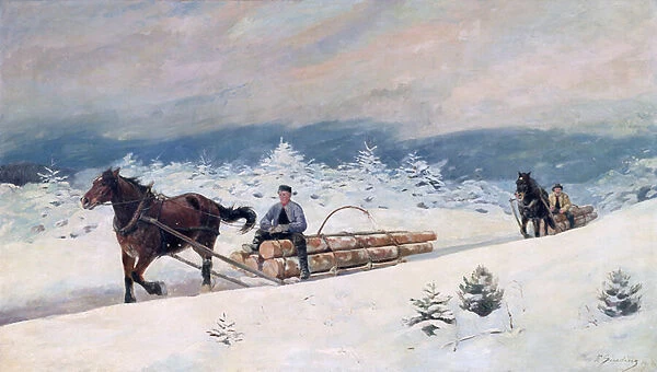 Timber Carriage, 1902 (oil on canvas)