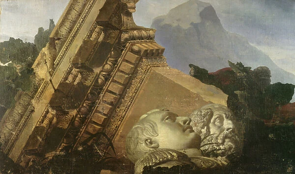 Time Showing the Destruction it Brings, study for ceiling in the Louvre (oil on canvas)