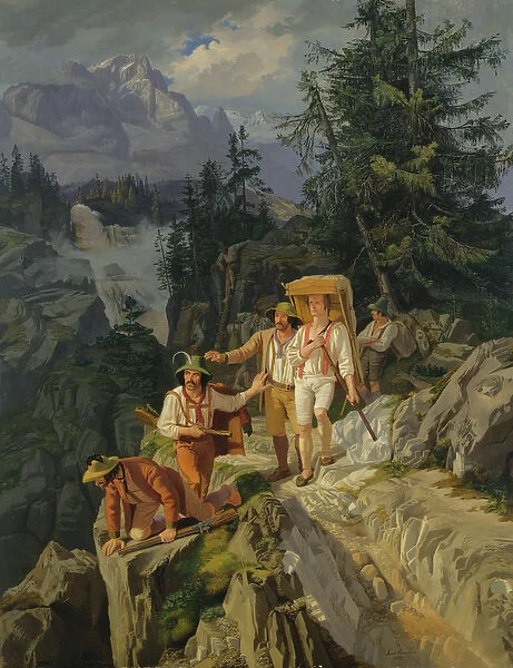 Tirolese Smugglers, 1831 (oil on canvas)