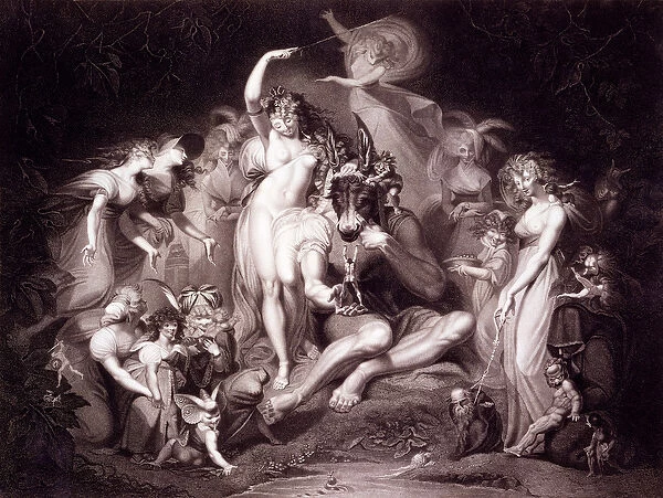 Titania, Bottom and the Fairies, Act 4, Scene 1 of A Midsummer Nights Dream