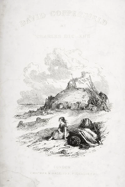 Title page illustration from David Copperfield by Charles Dickens (1812-70) first published 1850 (litho)