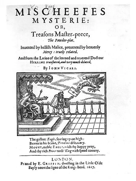 Title page to Mischeefes Mysterie or Treasons Master-peece, the Powder-plot