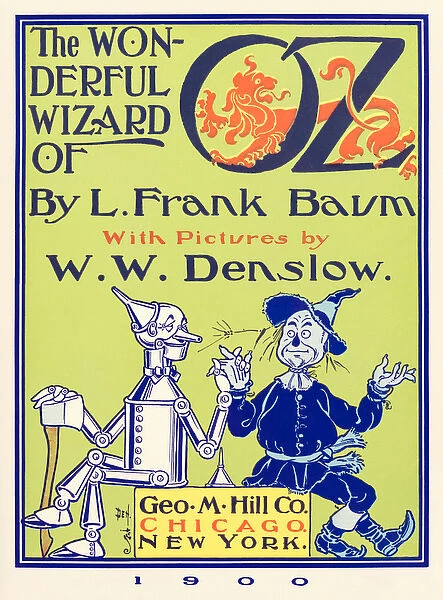 Title page from The Wonderful Wizard of Oz by L