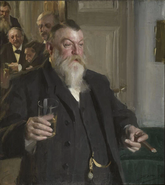 A Toast in the Idun Society, 1892 (oil on canvas)